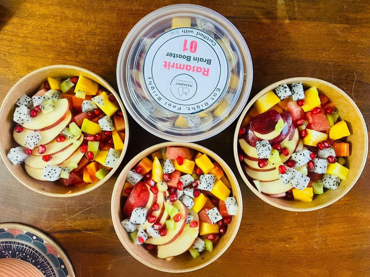 Fresh fruit bowl prepared by Rasamrit
